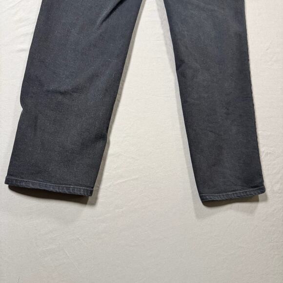 Talbots Women's Classic High Waist Slim Straight Ankle Jeans Black Raven Wash 12 - Picture 5 of 9